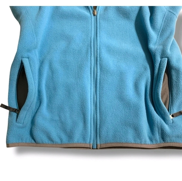 The North Face Women's Size Medium Blue And Gray Fleece Full Zip Jacket - Picture 6 of 11